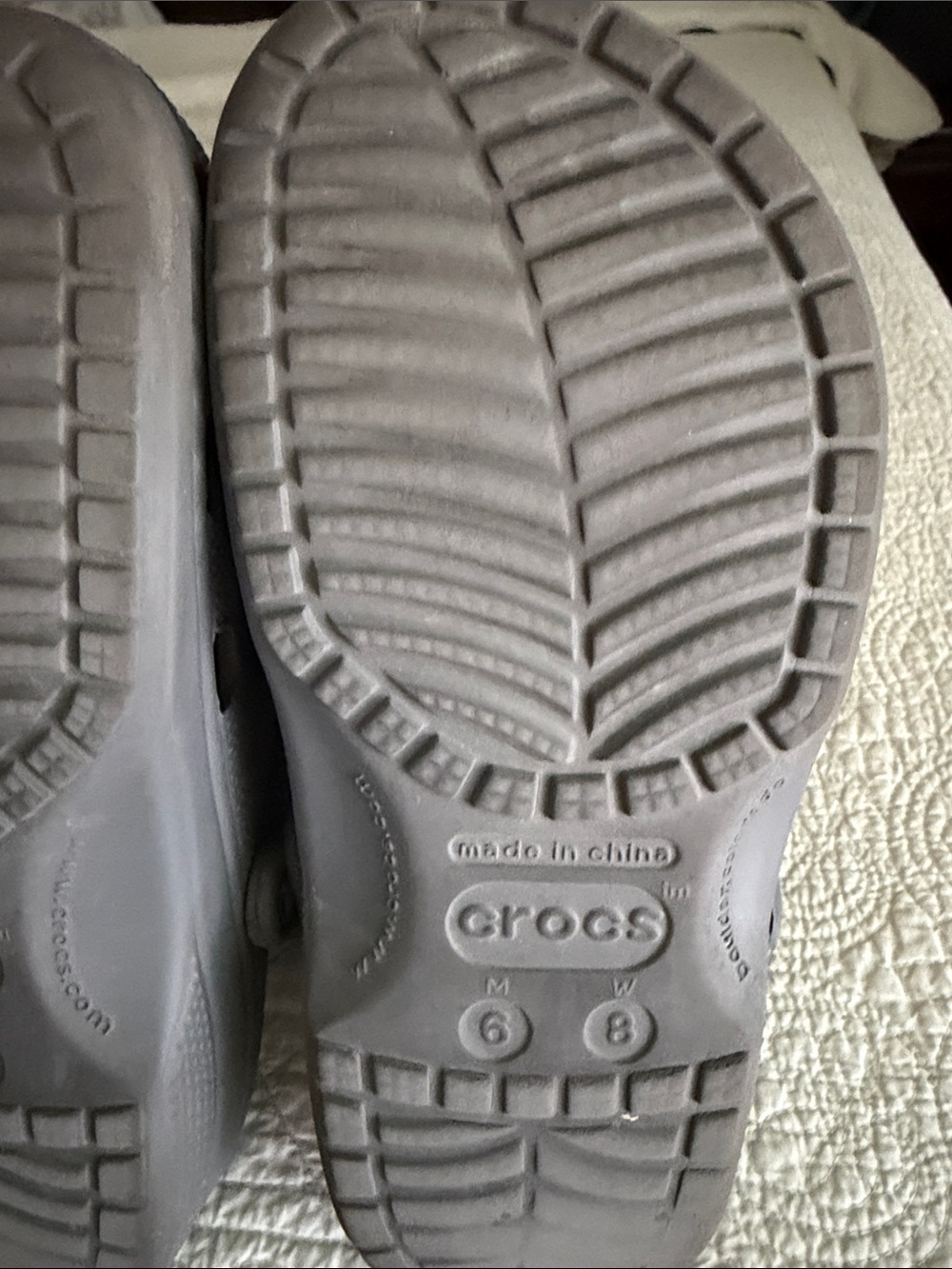 Wonens Gray crocs - - Picture 2 of 3